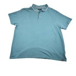 Weird Fish Mens 3XL Teal Polo Shirt‎ Organic Cotton Pique Fishing Short Sleeve